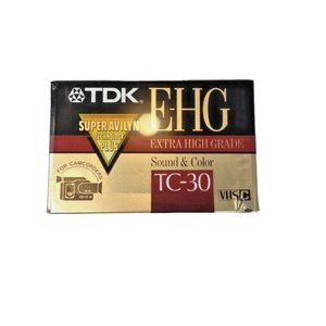 Camcorder Tape TDK EHG TC 30 Extra High Grade VHS C New u